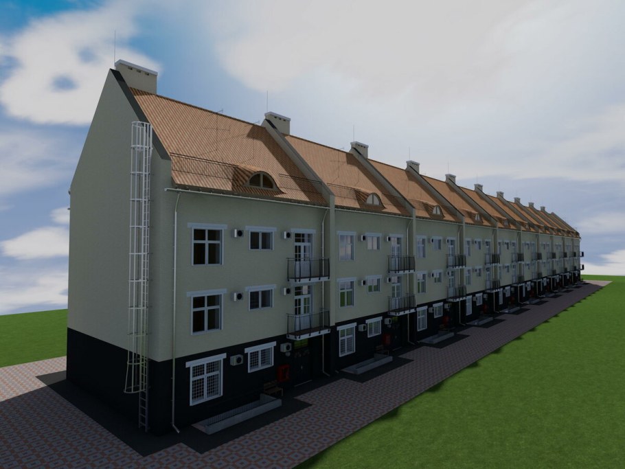 Двухэтажный таунхаус