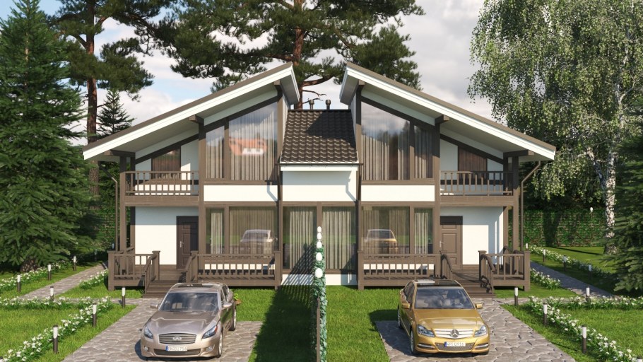 Проект дуплекс 200 м