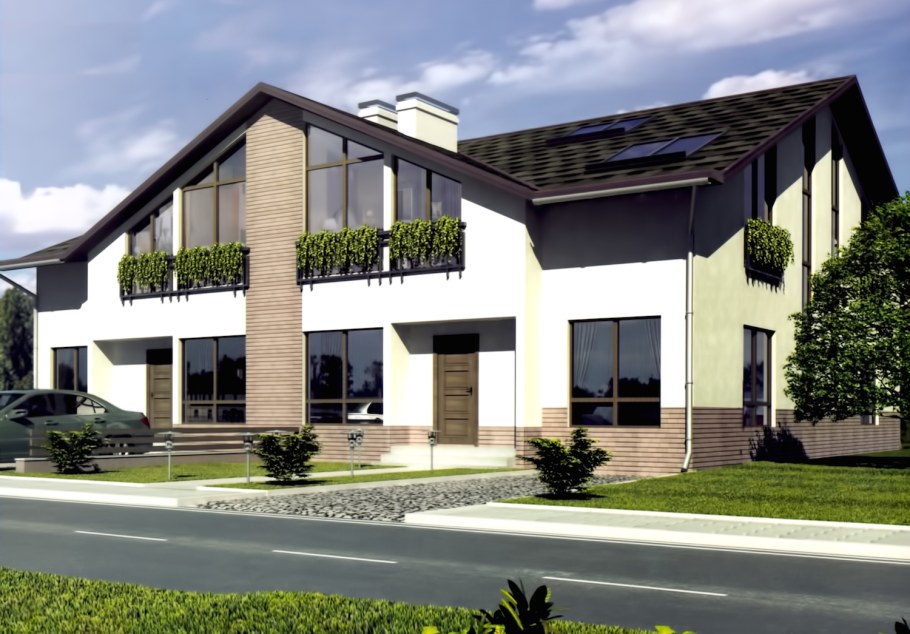 Проект Дюплекс 2 семьи