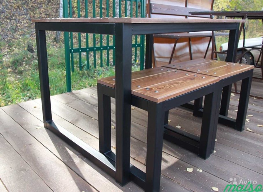 Стол "лофт 2" 1800x500