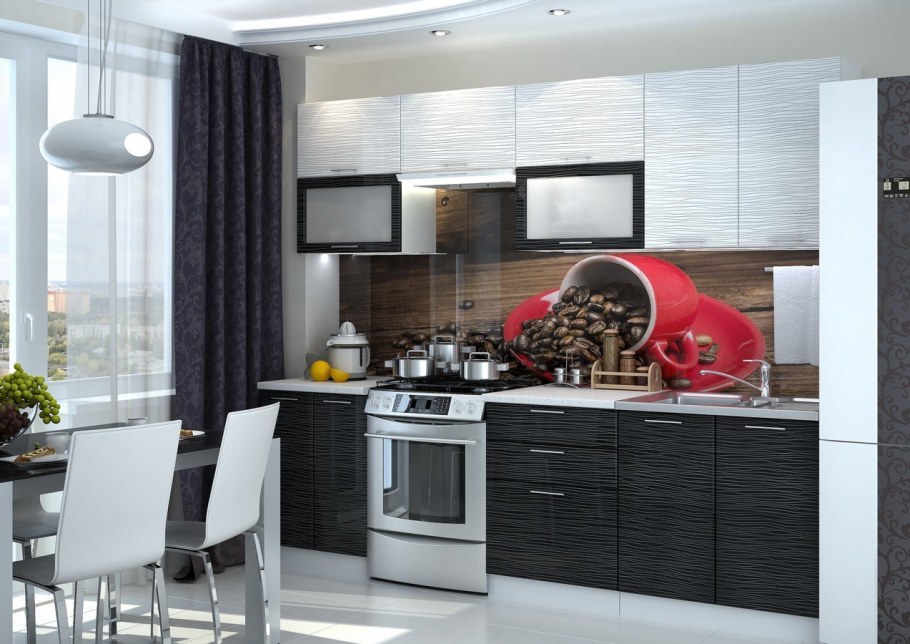 Кухня Валерия капучино ваниль Сурская мебель