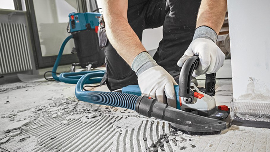 Шлифовка бетонного пола шлифовальной машинкой