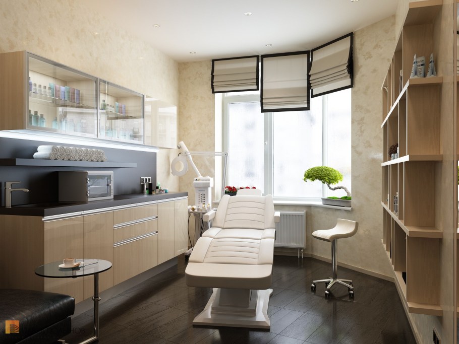 Маникюрный кабинет в фиолетовом цвете