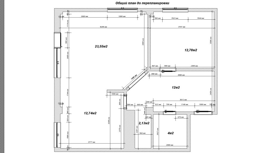 План расстановки мебели с размерами вид спереди развертка