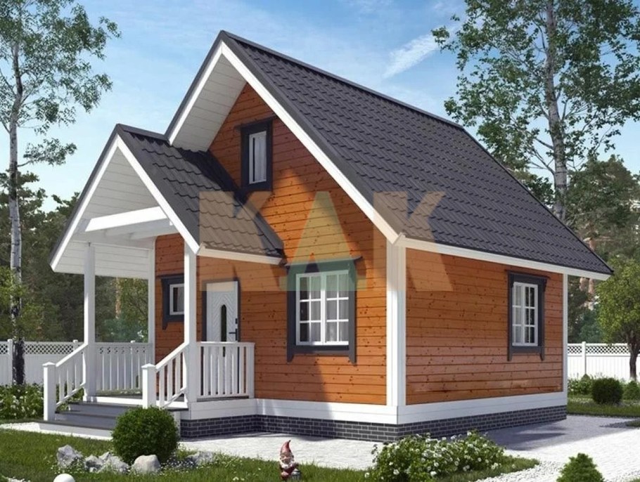 Дачный дом из бруса 6х6