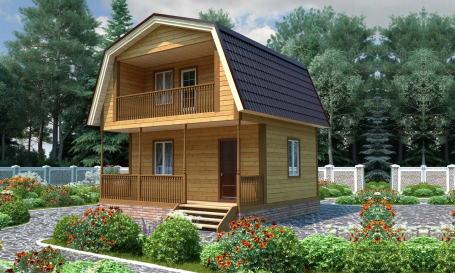 Дом из бруса 6х6 Енисей