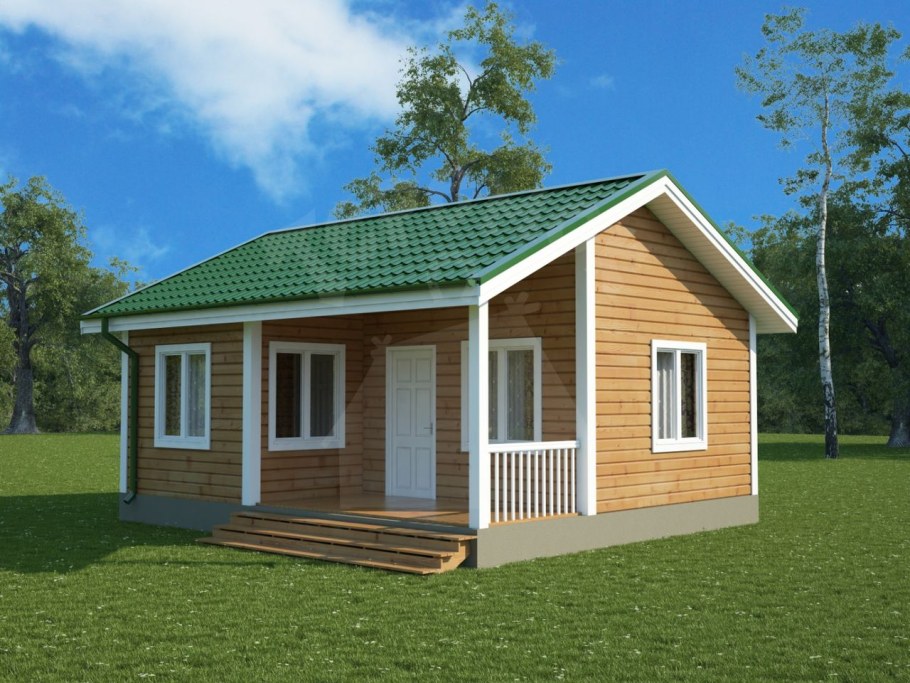 Дачный домик 5х7 одноэтажный