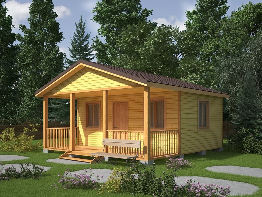 Компактный загородный дом