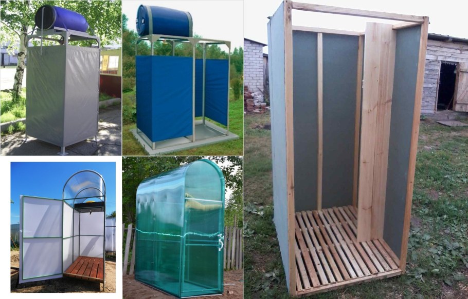 Душ дачный 80* 80 "Электромаш" с ЭВН-128л