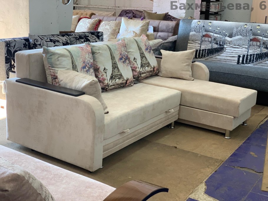 Диван угловой Дубай Beige еврокнижка