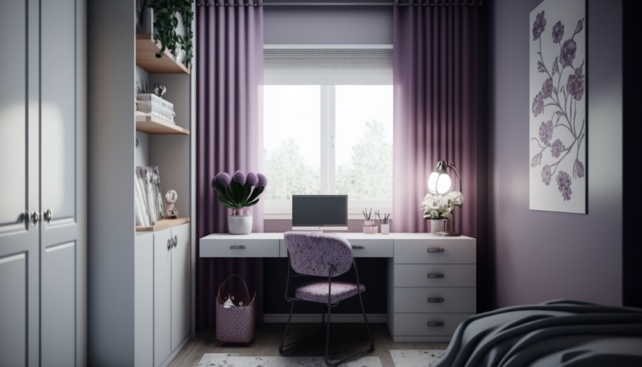 Диван у окна в гостиной