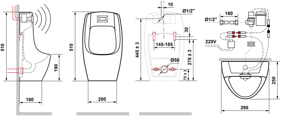 Сифон для писсуара Каскад