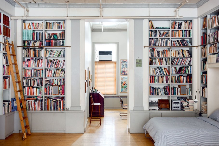 Обои с книжными полками