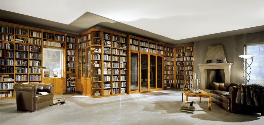 Комната в виде библиотеки
