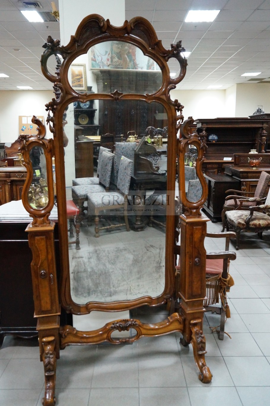 Настольное зеркало псише Италия