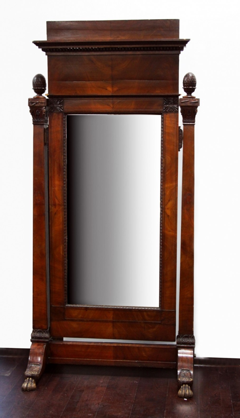 Старинное зеркало псише Ампир