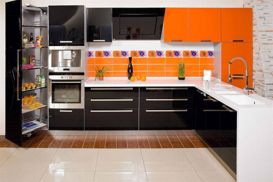 Кухня Дина принт манго