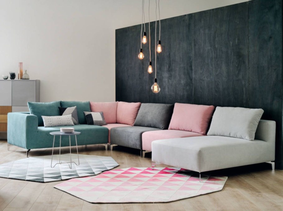 Диван серый в салон красоты