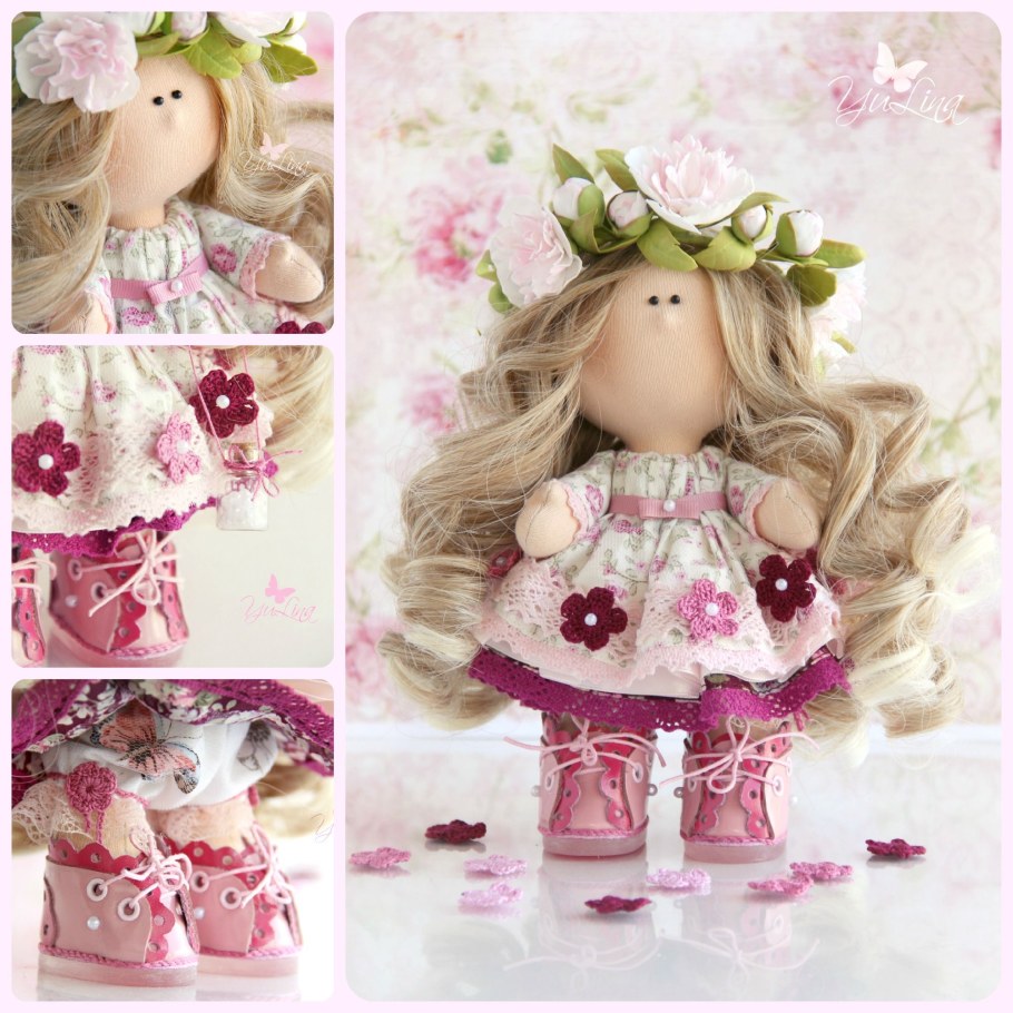 Интерьерная кукла длинноножка