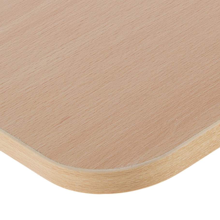 Полка мебельная с закруглёнными углами 1000x350x16 мм ЛДСП цвет бук