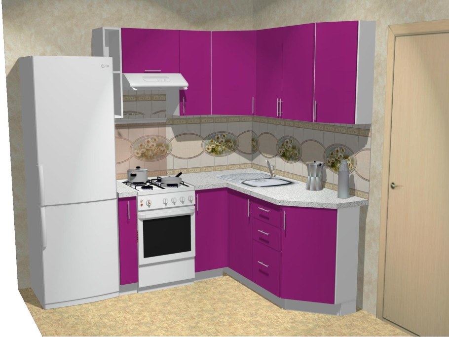 Кухонные гарнитуры угловые с барной стойкой