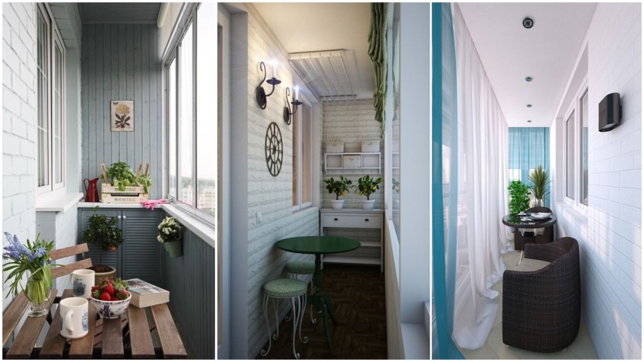 Отделка маленьких балконов