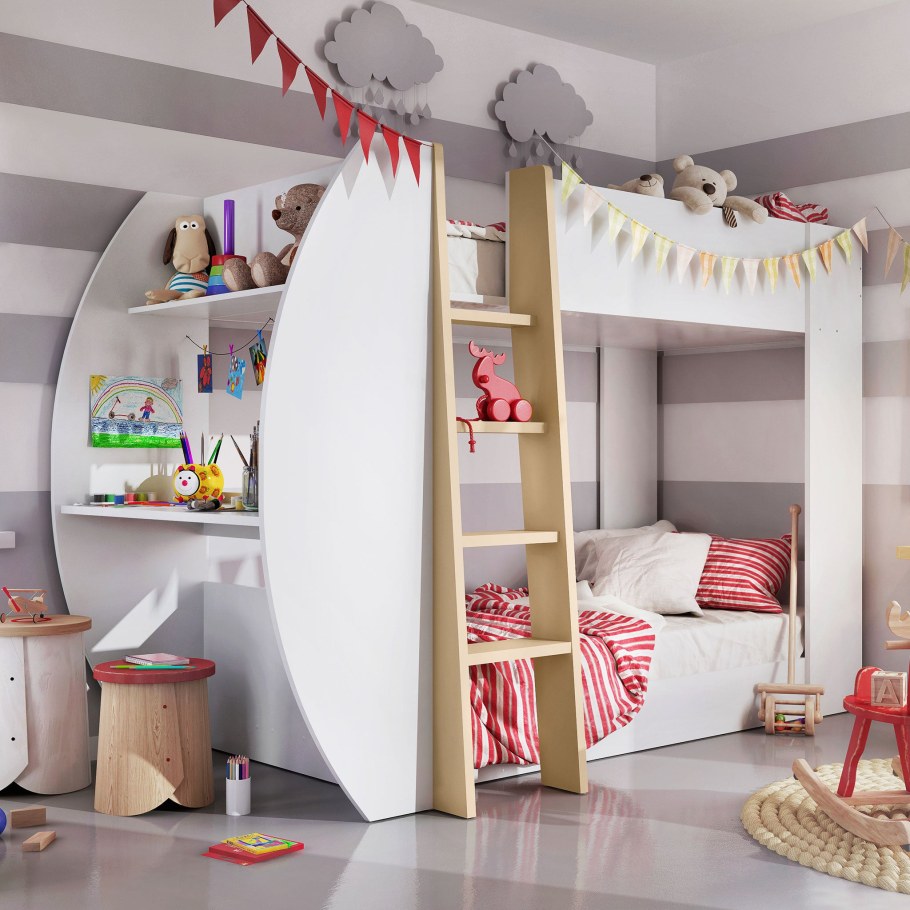 Кровать детская двухъярусная