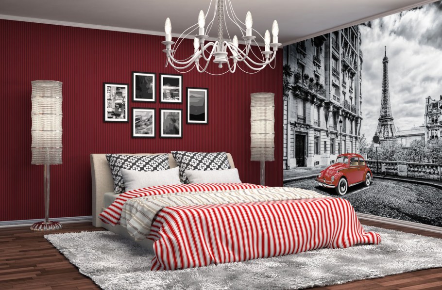 Спальня в Красном стиле