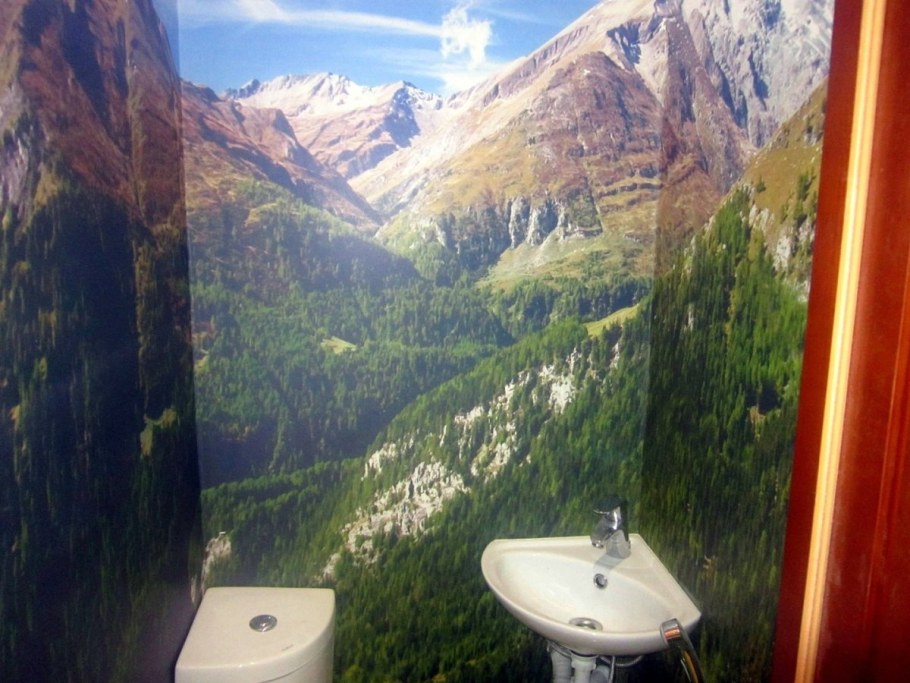 Фотообои в туалете