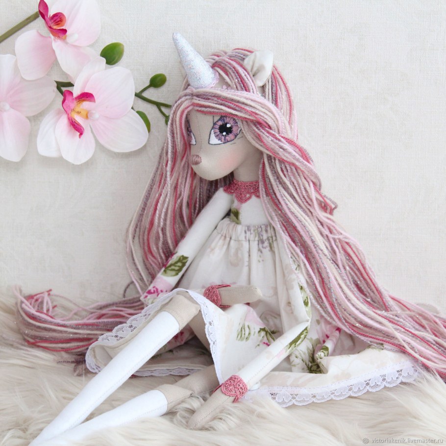 Единорог текстильная игрушка