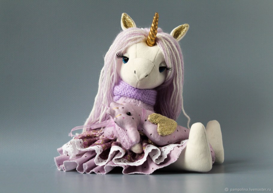 Единорожки игрушки из ткани