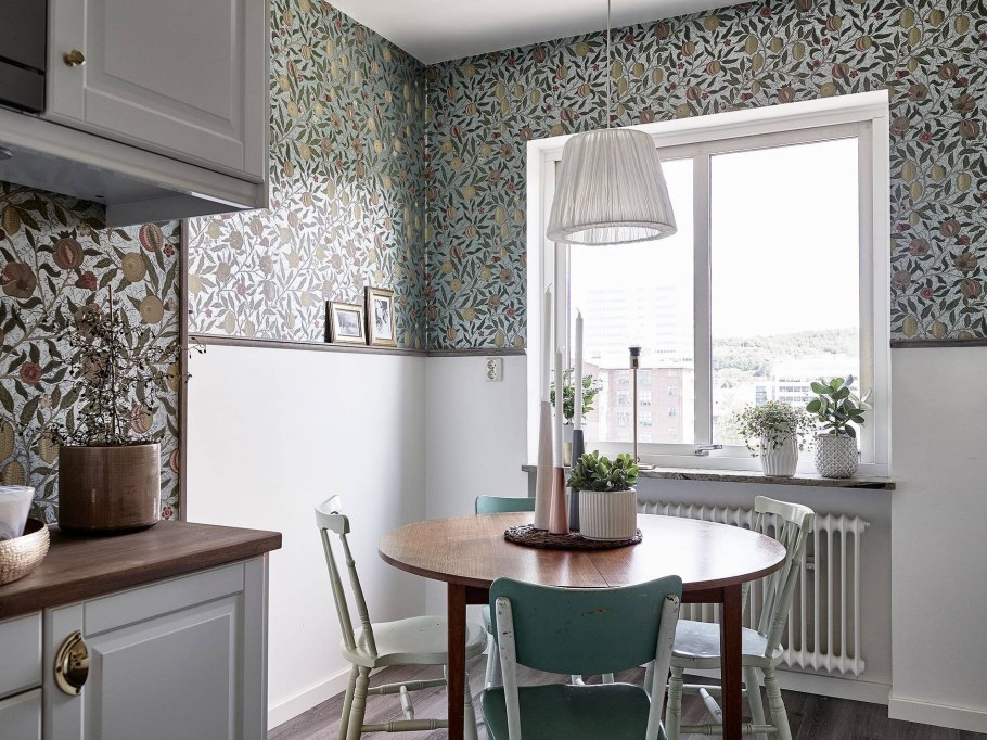 Идеи обоев для кухни