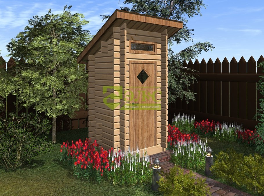 Креативный дачный туалет