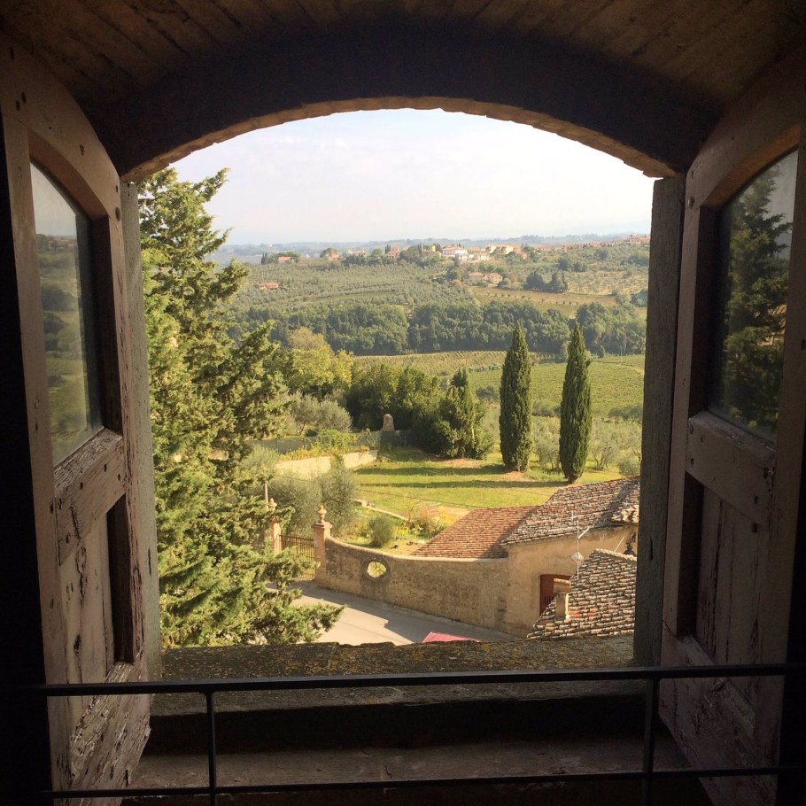 Тоскана Италия вид с окна