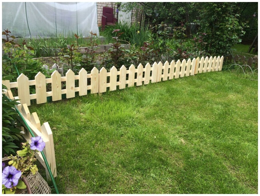 Невысокие заборчики для палисадника