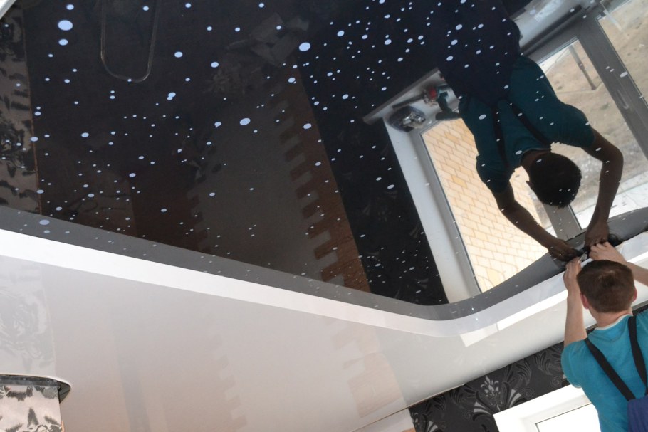 Монтаж натяжного потолка