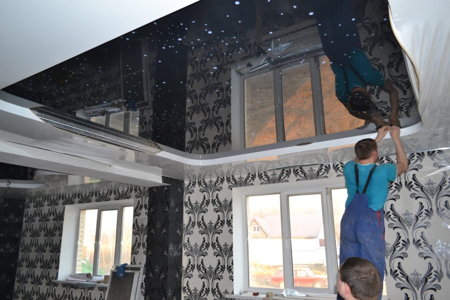 Замер натяжного потолка