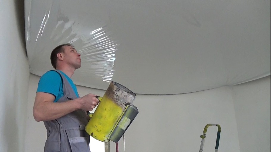 Монтаж натяжного потолка