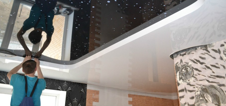 Монтаж натяжного потолка