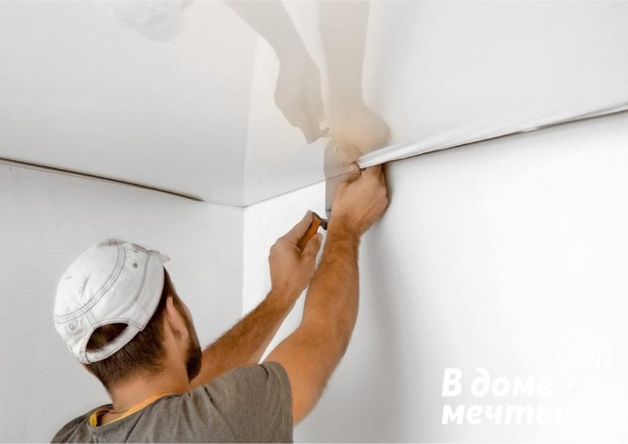 Крашеный потолок