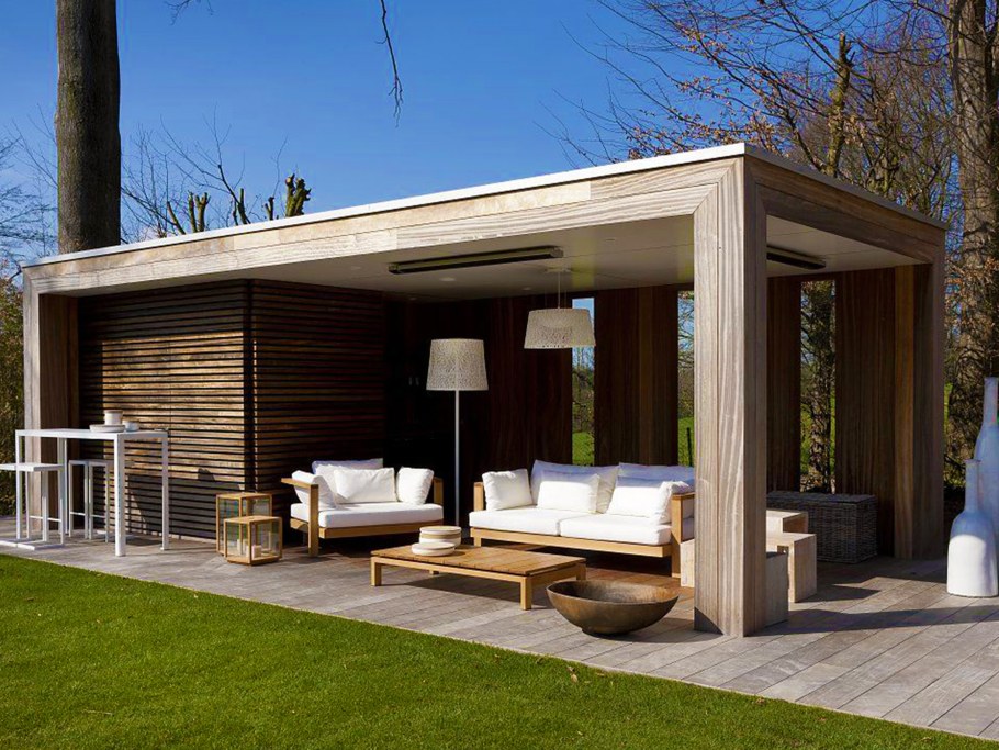 Терраса пергола лаунж зона