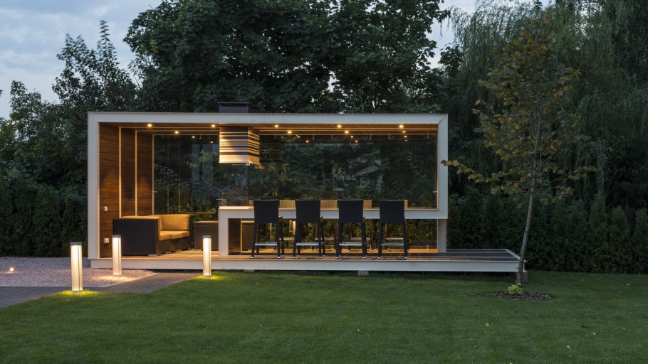 Беседка в современном стиле