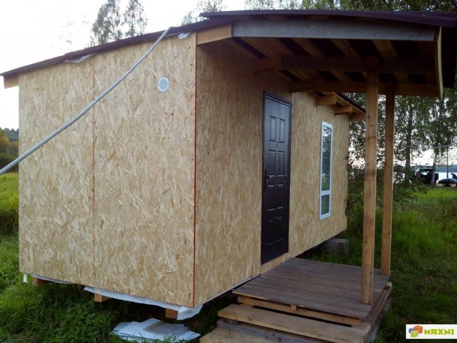 Сарай из ОСБ 2на2