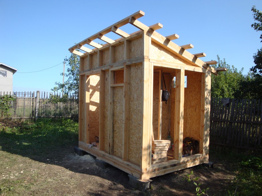 Летний душ из ОСБ