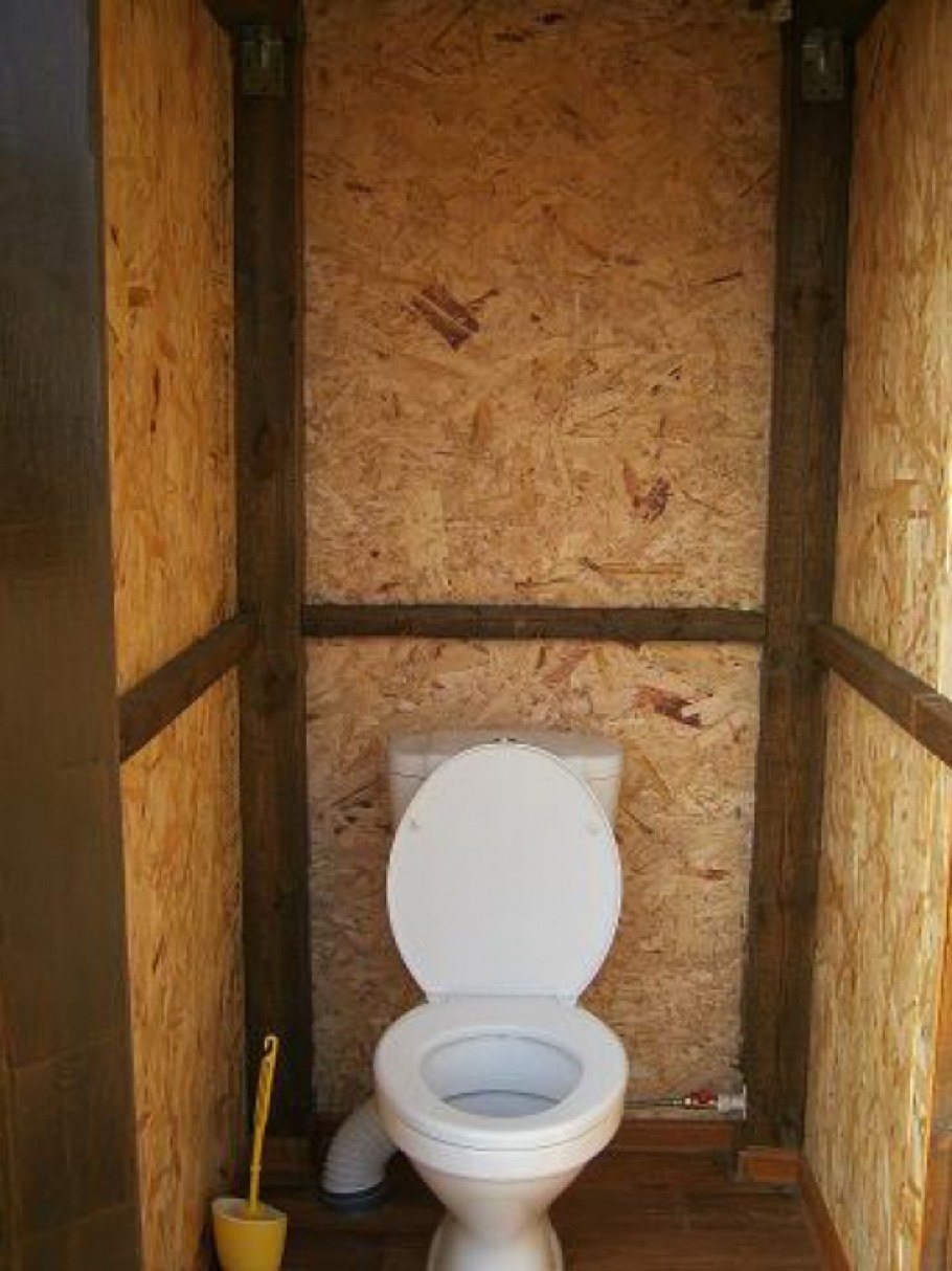 Туалет обшить ОСБ