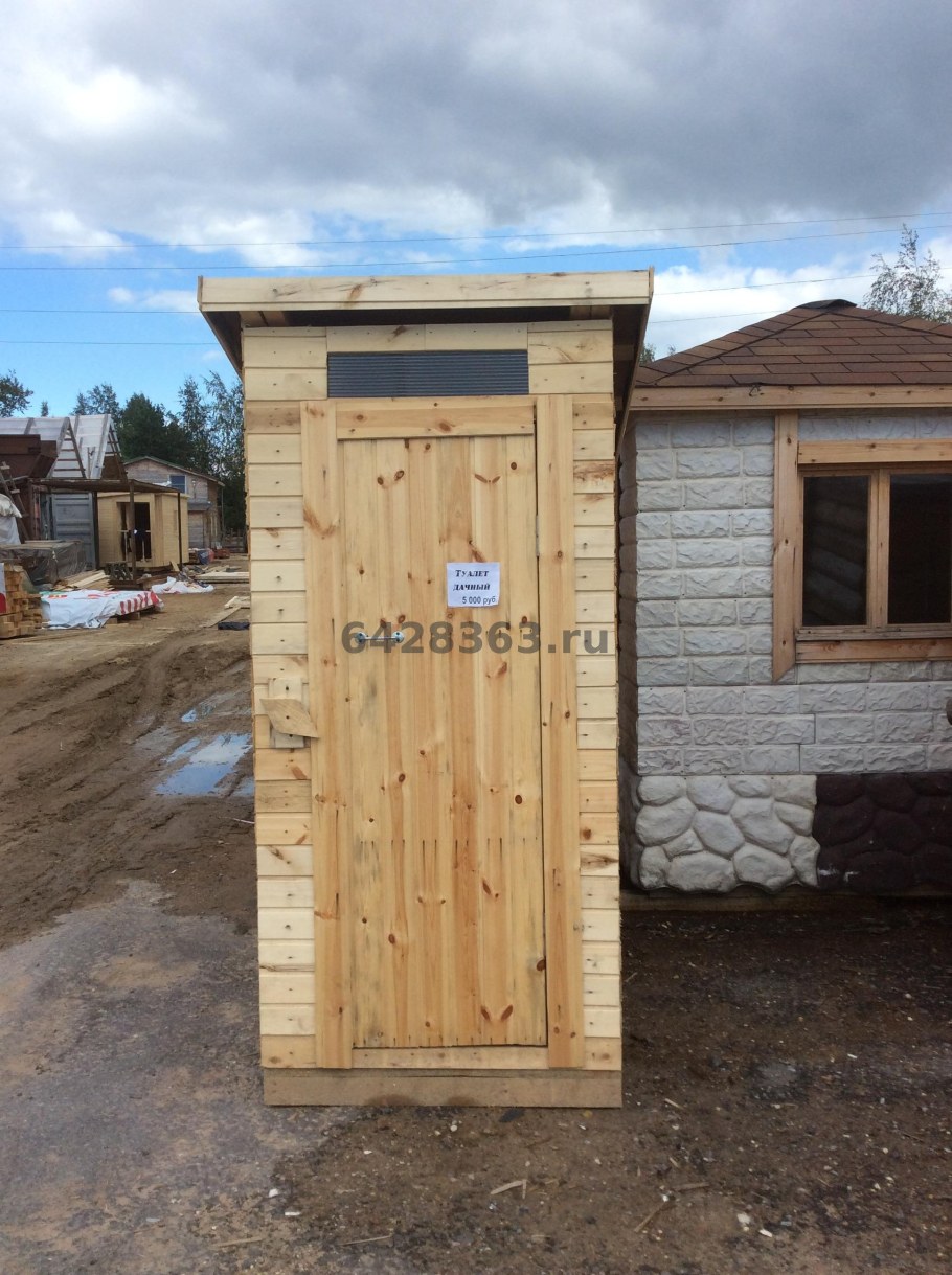 Дачный туалет Теремок из ОСБ плиты