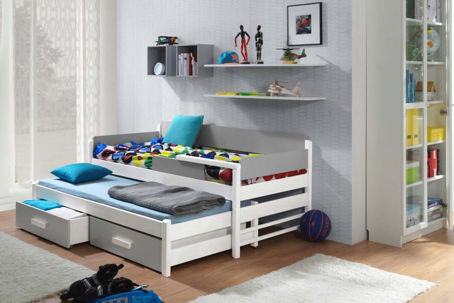 Двойная кровать выдвижная для подростков