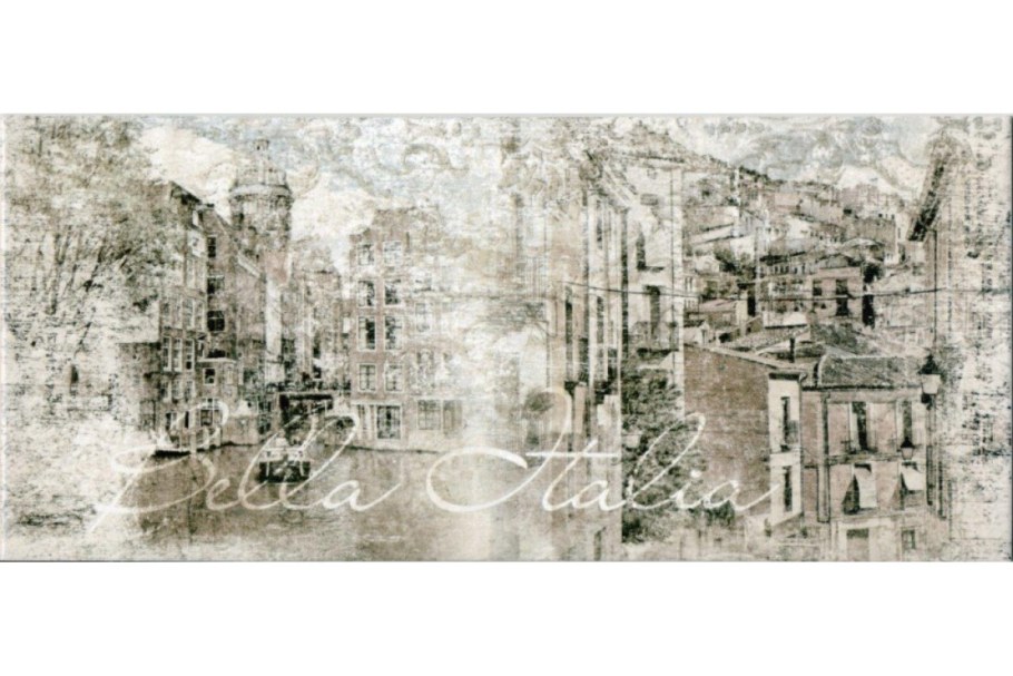 Плитка настенная граффито 20*45 серая