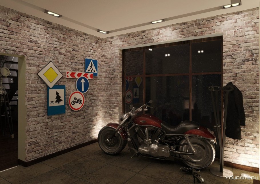 Мотоцикл в квартире