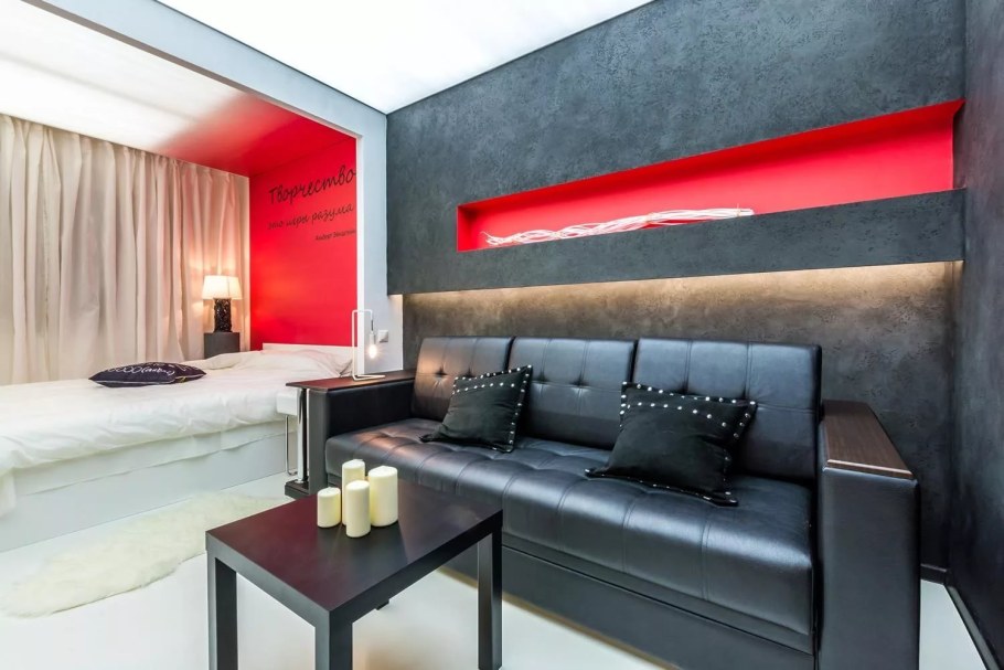 Спальня с диваном